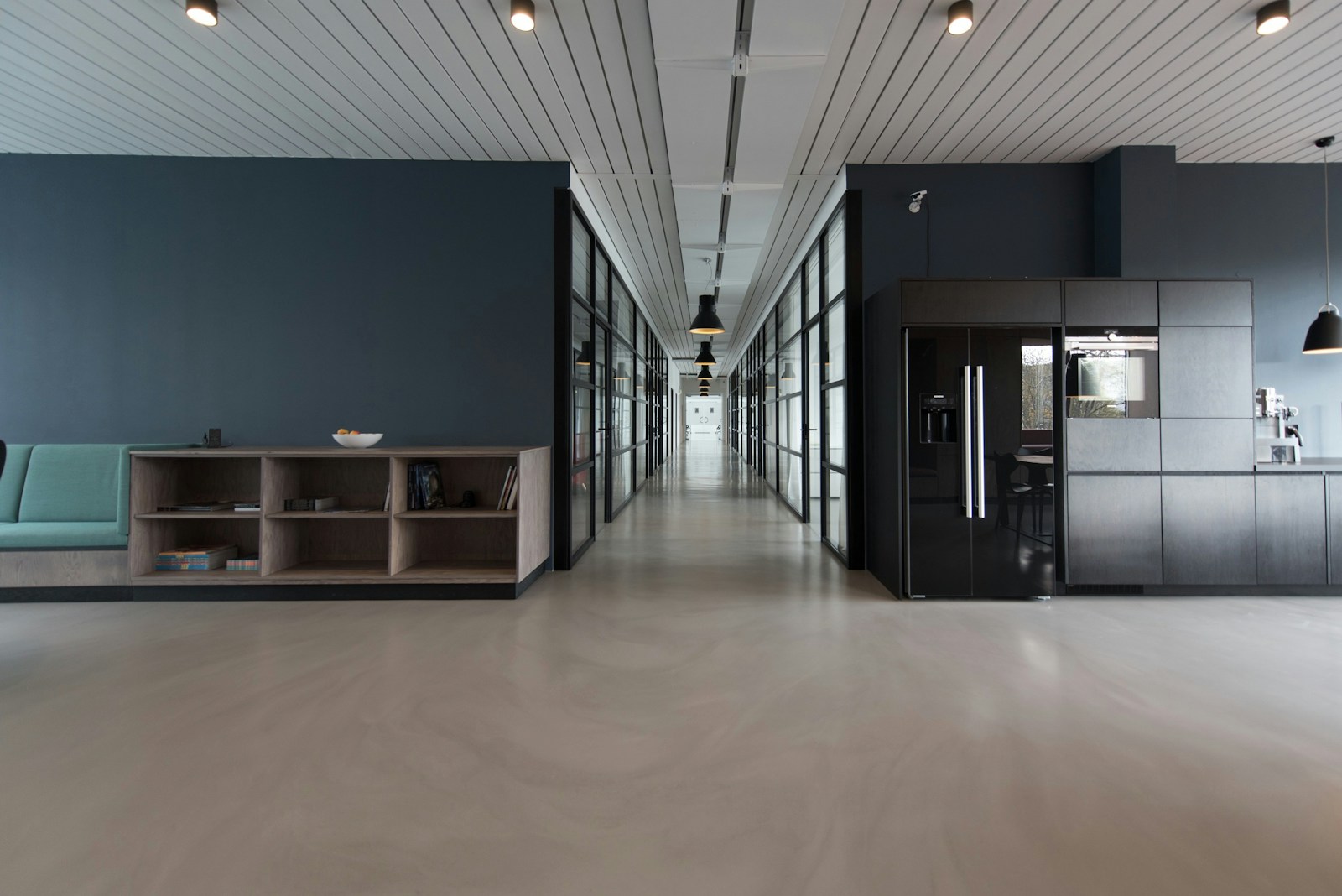 Bright modern office workspace